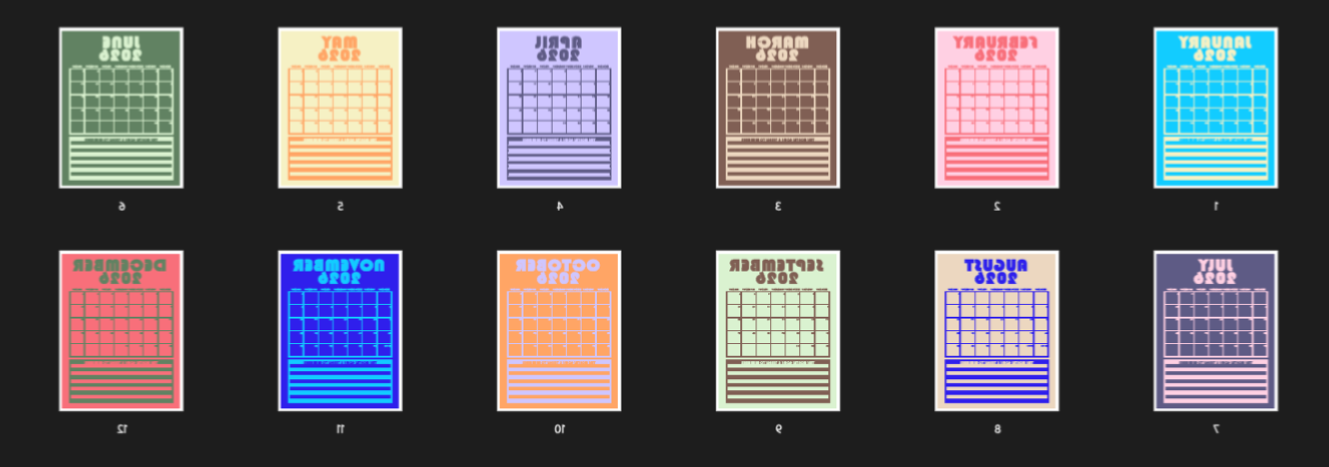 calendrier rétro 2026